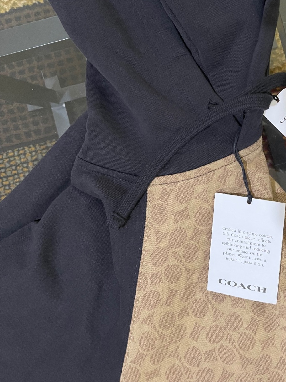 Men's COACH Signature Canvas Hoodie 3xl NWT - Picture 10 of 10